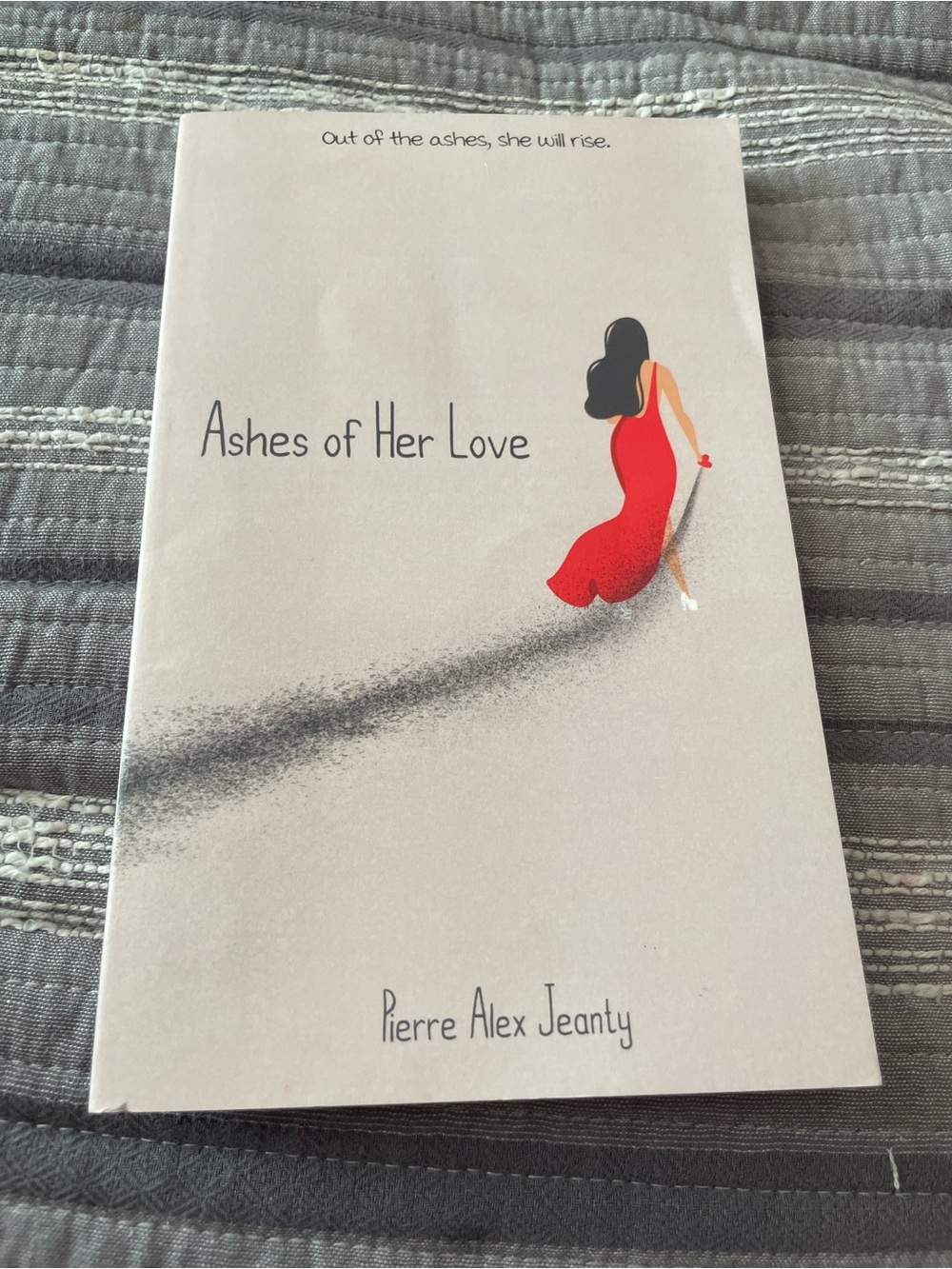 Ashes of Her Love Paperback Book with Red Dress Cover